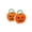 Orange-5pcs, variant on 5pcs Foldable Halloween Pumpkin Handheld Paper Boxes, Portable Ghost Candy Treat Gift Containers, Party Favor Boxes for Sweets/Trick/Treat/Holiday Party/Classroom Reward Supplies, White