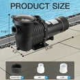 thumbnail image 4 of LANCHEZ In/Above Ground Pool Pump, High Flow (Variable Speed, 2 HP, 6600 GPH, 230V), 4 of 5