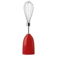 thumbnail image 4 of SMEG Batidora de inmersión de mano con vaso de precipitados, tazón para cortar con tapa, batidor de alambre, 5 controles de velocidad, hecha con cuchillas de acero inoxidable y diseño ergonómico (rojo, 4 of 5