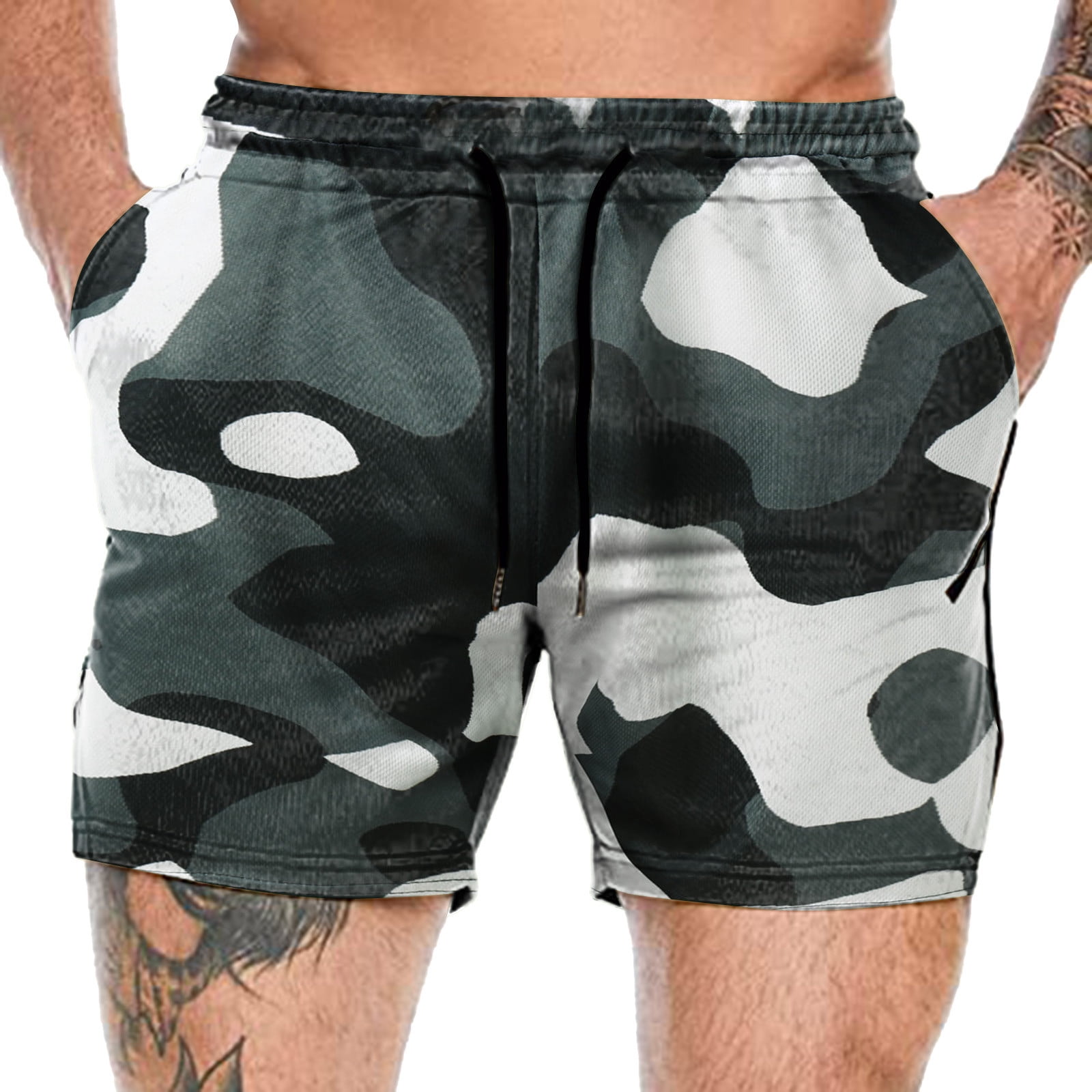 Recon Shorts Big And Tall Shorts for Men Mens Sports Fitness And Running Lightweight Mesh Breathable Speed Camouflage Pants With Shorts 9 10 Gift Boy