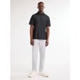 thumbnail image 2 of Free Assembly Men's Long Placket Polo Shirt with Short Sleeves, Sizes XS-3XL, 2 of 5