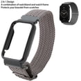 thumbnail image 3 of Bracelet Tressé, pour Mi Band 7 Pro Réglable Élastique en Nylon avec Cadre de Protection, 3 of 8