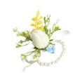 thumbnail image 1 of Wrist Flower Set Artificial Hand Flower And Boutonniere Set For Homecoming Graduation Prom Bridal Wedding, 1 of 8