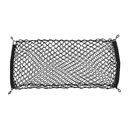 LAMIRO Seat Heavy Duty Cargo Net Stretchable Car Interior Accessories Adjustable Elastic Trunk Storage Net With Hook For SUVs Cars And Trucks