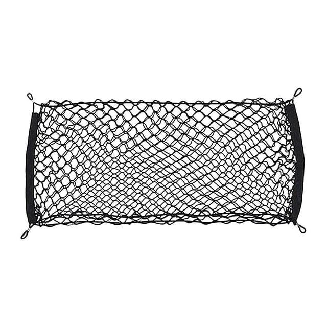 Heavy Duty Cargo Net Stretchable Car Interior Accessories Adjustable Elastic Trunk Storage Net With Hook For SUVs Cars And Trucks Automotive Interior Ambient Lighting Automotive Consoles & Organizers