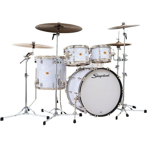Slingerland Radio King 3-Piece Shell Pack With 22" Bass Drum White Marine Pearl