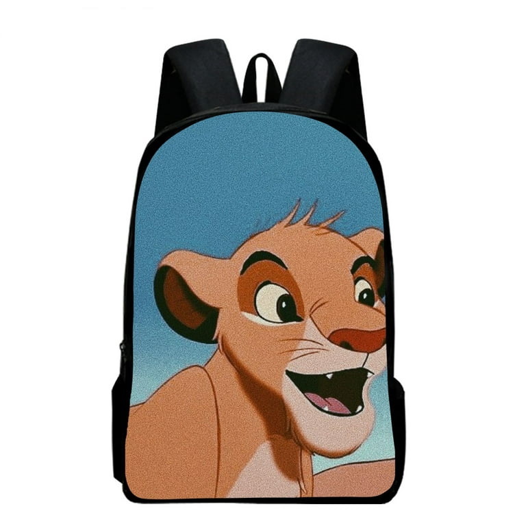 Lion King Kids School Bag Stylish Breathable Art Daypack with Pen