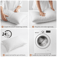thumbnail image 3 of KAQINU Bed Pillows Queen Size Set of 2,Great Support Luxury Hotel Pillows for Side,Stomach and Back Sleepers,Striped White, 3 of 8