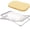 Beige, variant on Soap Dish, Stainless Steel Bar Soap Holder for Shower, Self Draining Stand Soap Saver for Bathroom, Kicthen Sink and Countertop, Chrome 1-Pack