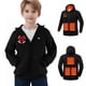 thumbnail image 2 of Sudadera con capucha térmica de invierno para niños y niñas, con control de temperatura y cremallera, 2 of 9