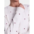 thumbnail image 3 of Joyspun Women's Fleece Lounge Sleep Top with Long Sleeves, Sizes XS-3X, 3 of 5