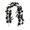 C, variant on 79-Inch Halloween Black Maple White Pumpkin Vine, Bendable Dark Leaves with White Pumpkins, Spooky Party Decor