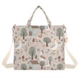 thumbnail image 7 of FORMRS Womens Corduroy Tote Bag Crossbody Shoulder Purse Handbag with Detachable Strap, Brown Goose Pattern, 7 of 7