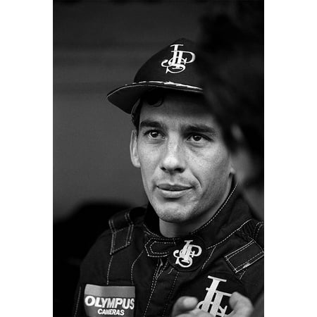 Ayrton Senna F1 Formula Car Racing Painting Wall Art Home Decor - 20x30 Inch Glossy Laminated Poster - Stunning Detail and Bold Colors