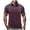 Wine, variant on Men's Patchwork Button Lapel Casual Trend Business Comfortable Loose Short Sleeved Shirt,XL