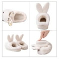 thumbnail image 5 of Sogetch Womens Cute Bunny Slippers Soft Warm Fuzzy House Shoes, 5 of 6
