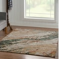 thumbnail image 6 of Linon Home Decor Illusions Area Rug Collection, Beige and Blue, 5' x 8', 6 of 6