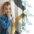 thumbnail image 3 of Blackout Kids Curtains,Black White and Gold Marble Childrens Insulated Curtains Set Of 2,Bedroom Essentials,Toddler Room Decor 42x84in(106x213cm), 3 of 4