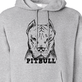 thumbnail image 3 of Inktastic Pitbull Sketch Portrait with Dog Breed Name Adult Hoodie Sweatshirt, 3 of 4