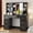 Black, variant on 47" Large Vanity Desk with Mirror and Lights, 7 Drawers & 8 Storage Shelves, Makeup Vanity Table with LED 3 Lighting Modes, Power Outlet, Sliding Mirror, White Vanity Dresser for Bedroom