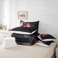 thumbnail image 5 of YST Boxing 7 Pcs Comforter Set Full Sports Game Theme Sheet Set Bed In A Bag For Boys Men Adults Competitive Boxing Gloves Pattern Grey Red Down Comforter, 5 of 5