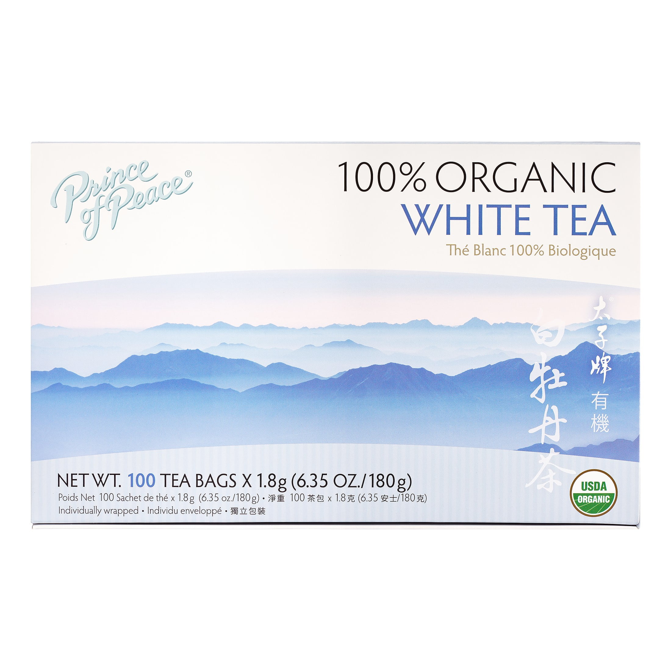 Prince Of Peace Organic White Tea 100 Count, 6.35oz