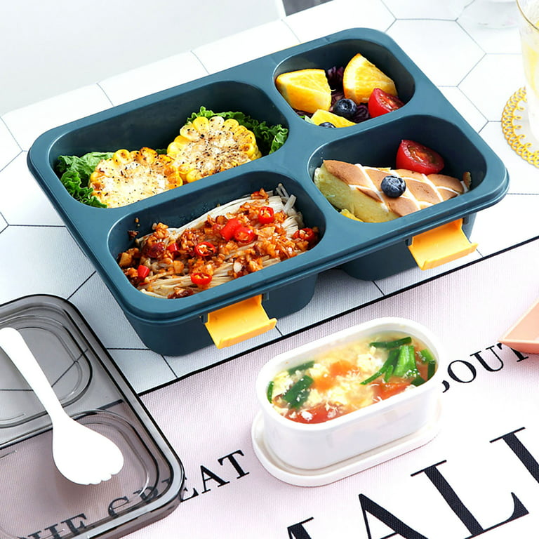 Adult Bento Box,Bento Lunch Box for Kids, 4 Compartments Leak