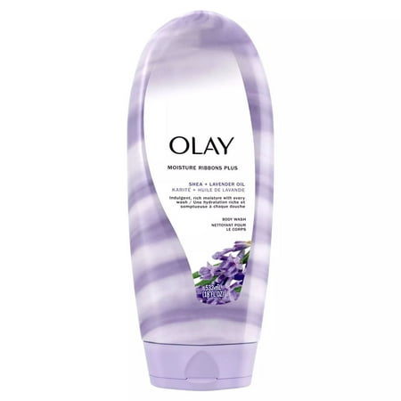 (3 pack) OLAY Moisture Ribbon Plus Shea + Lavender Oil Body Wash - 18 fl oz 3 Pack