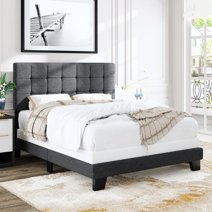 Silverton Upholstered Panel Bed - Walmart.com