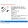 thumbnail image 2 of Rear Tailgate Strut Set - Set of 2 - Compatible with 1994 - 2002 Honda Passport 1995 1996 1997 1998 1999 2000 2001, 2 of 2
