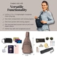 thumbnail image 4 of Baggallini - Bolso bandolera antirrobo para viaje (7 x 12, con cremalleras de bloqueo Securtex, resistente a cortes y RFID), 4 of 5