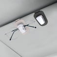 thumbnail image 3 of Tepsmf 2 Pack Leather Car Visor Sunglass Holder, Magnetic Leather Glasses Eyeglass Hanger Clip for Car, Sunglass Clip Glasses Holder for Car Visor, 3 of 5