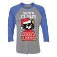 thumbnail image 1 of Tstars Womens Ugly Christmas Sweater Santa Claws Cat Christmas Gift Funny Humor Holiday Shirts Xmas Party Christmas Gifts for Her 3-4 Women Sleeve Baseball Jersey Shirt Ugly Xmas Sweater, 1 of 5