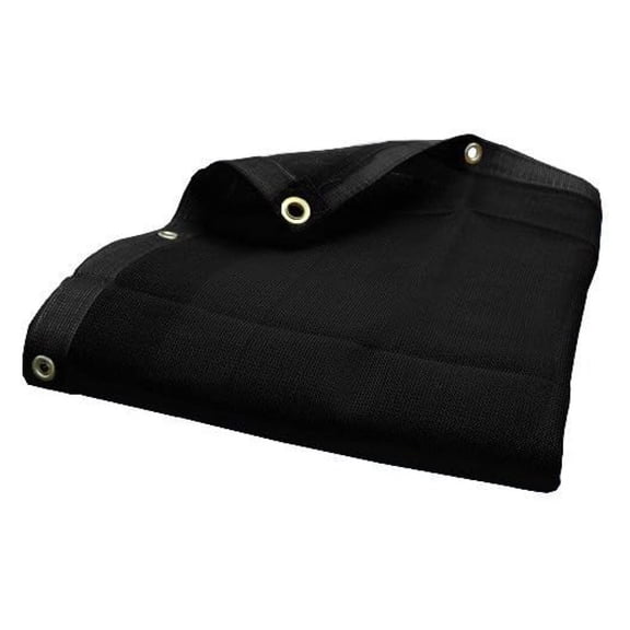 7'X12' (Black) Heavy Duty Mesh Tarp Net Sail Sun Shade Awning and Fence Screen Patio and Canopy Cover