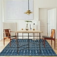 thumbnail image 4 of ReaLife Rugs Machine Washable Moroccan Blue Eco-friendly Recycled Fiber Area Runner Rug (5' x 7'), 4 of 11