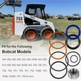 thumbnail image 2 of Replacement Skid Steer Lift Hydraulic Cylinder Seal Kit Fit for Bobcat 444 500 610 642 643 742 743 753 & More Replaces OEM 6803329, 7137769, 2 of 8