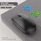 thumbnail image 1 of Ratón inalámbrico para computadora, de escritorio y portátil, óptico, recargable Bluetooth, Negro, 1 of 2