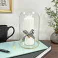 thumbnail image 3 of Plymor 4" x 7" Glass Display Dome Cloche with Gold Rim (Clear Glass Tray Base), Pack of 12, 3 of 3