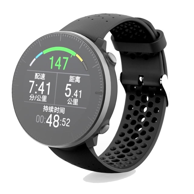 Hearth & Gear Silicone Sports Sweat Proof Solid Color Watch Band With Convenient Adjustment And Wide Compatibility Compatible With Smartwatch Workout for Men Digital Watch Solar Watch for Men All