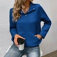 thumbnail image 6 of Enjoytime Womens Winter Tops Solid Color Long Sleeve V-Neck Pullover Shirts 2025 Fall Fashion Outfits Clothes, 6 of 7
