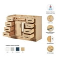 thumbnail image 2 of Ariel Hepburn 48 Inch Single Sink Base Cabinet In Oak, 2 of 10