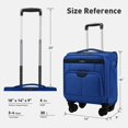 thumbnail image 3 of Equipaje de mano TIAWOLT 40 cm con ruedas 30L azul para aerolíneas, 3 of 9