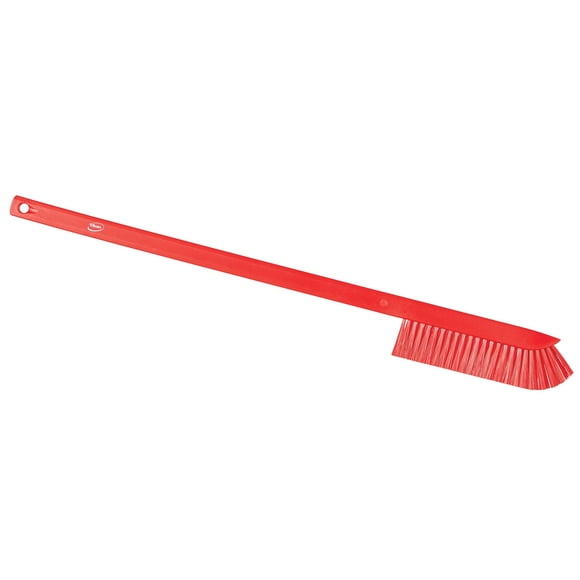 Vikan 41974 Ultra-Slim Cleaning Brush with Long Handle, 23.62" Medium, Red