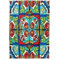 thumbnail image 2 of Mexican Tile Rectangle Tablecloth Waterproof Polyester Table Clothative Stain Resistant & Wrinkle Resistant Washable Table Cover for Dining Table/Party/Camping 60x90 Inch Decor Gift, 2 of 7
