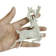 thumbnail image 3 of 4.3" Christmas Reindeer Hanging Decorations, Glitter Deer Wall Hanging Decorations, Plastic Reindeer Ornaments for Office Door Living Room Holiday Xmas Tree Decor, 3 of 4