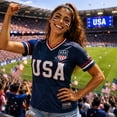 thumbnail image 5 of Men's National Team USA Soccer T Shirt 2026 Football Patriotic Shirts Short Sleeve Round Neck T Shirts Fan American Flag Graphic Tee, 5 of 8