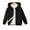 Noir, variante sur QUDDERR Veste en Polaire pour Enfants Garçons Filles Couleur Unie Sweat à Capuche 4-8 Ans Unisexe Automne Hiver Manteau à Fermeture Éclair