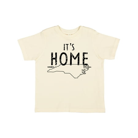 

Inktastic It s Home- State of North Carolina Outline Distressed Text Gift Toddler Boy or Toddler Girl T-Shirt