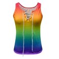thumbnail image 4 of Camiseta sin mangas con estampado de moda para mujer, blusa con cuello en V, camisetas informales Pompotops lopia999890, 4 of 4