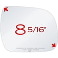 thumbnail image 2 of exactafit 8923R Passenger Side Mirror Glass Replacement Fits 2008-2013 Toyota Highlander 2012-2015 Tacoma Right Hand 3m Adhesives, 2 of 4